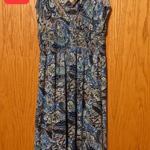 Retro Paisley pattern dress